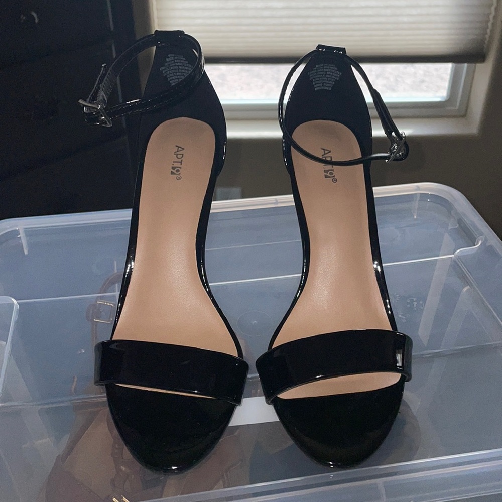 Brand new Apt. 9 strappy black heels